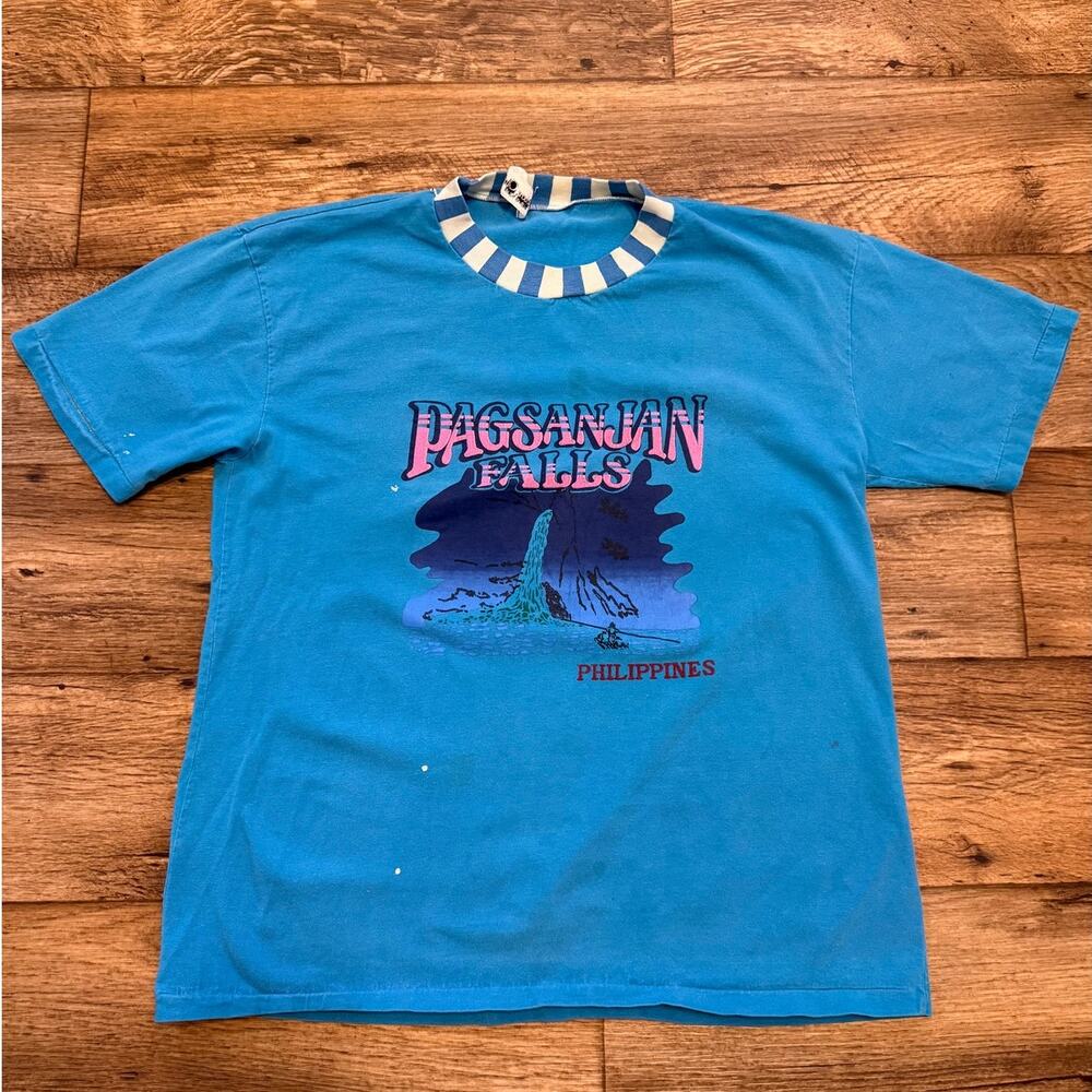 Vintage 80s Pagsanjan Falls Philippines Souvenir Tee Shirt